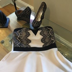 Cream and Black shoes and top